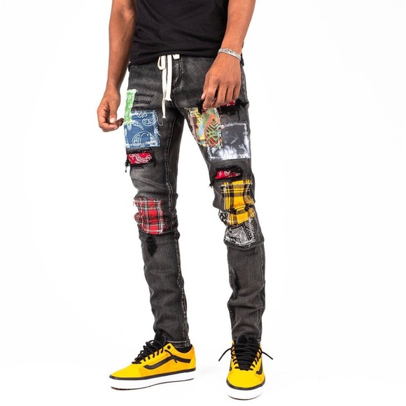 THRT DENIM FEATURE BLACK SKINNY JEANS - Picture 4 of 5